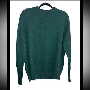 SADDLES Men’s VINTAGE 100% Wool Pullover IRISH GREEN Sweater Sz L